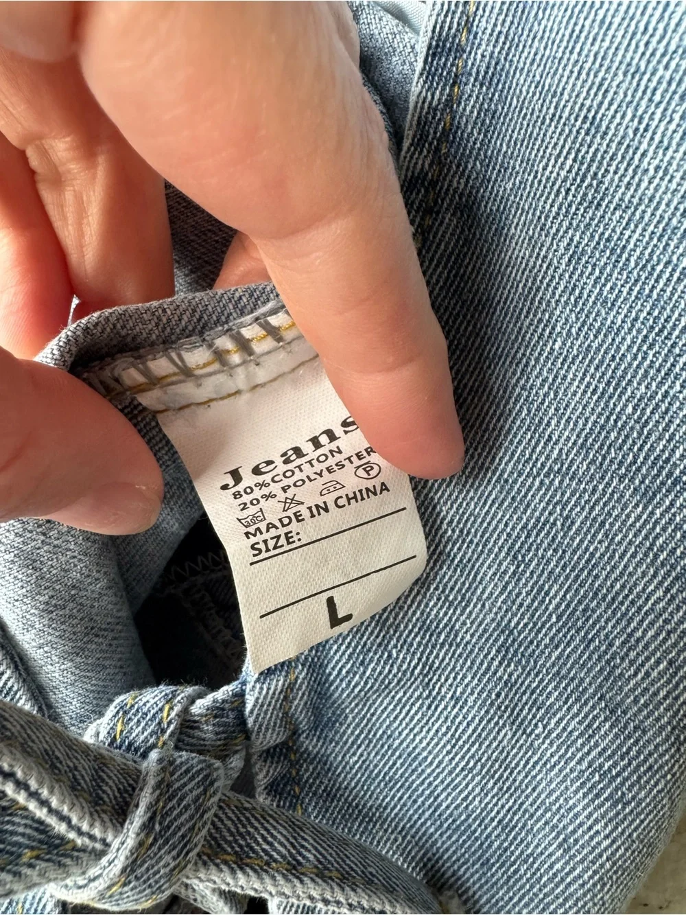 Denim Tie-Front Top - Picture 4 of 4